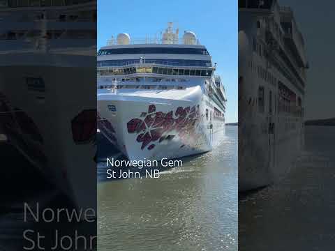Thumbnail for Norwegian Gem docked in Saint John, New Brunswick, Canada #cruiseship #norwegiancruiseline #canada