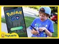 Pokemon Go Family Fun Adventure Game! Finding Pokemon and Searching for Pokestop Kids Video
