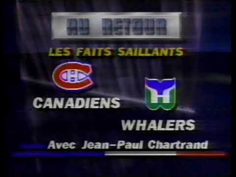Hockey TVA , Canadien contre les Whalers de Hartford 1992, Jean- Paul Chartrand,