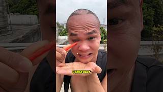 Download lagu 😱🪄Uncle swallowed a marble… then pulled off a magical surprise with his eyes🤯😍!! #shorts mp3