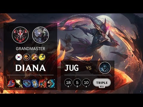 Diana Jungle vs Karthus - KR Grandmaster Patch 10.12
