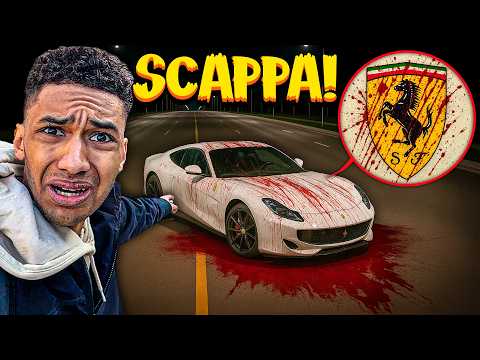 If you see BLOOD on the CURSED FERRARI at NIGHT, don't approach it and RUN AWAY...