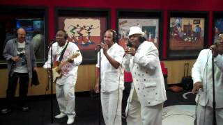 The Bar Kays  perform Freak Show while visiting the Red Velvet Cake Studio.