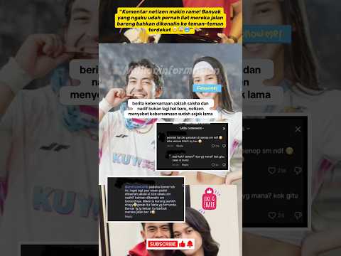 "VIRAL TERBARU! Azizah Salsha & Nadif Dituding Udah Lama Deket, Netizen Auto Kepo 😳💥 #beritaviral