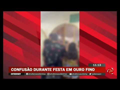 Confusão durante festa em Ouro Fino