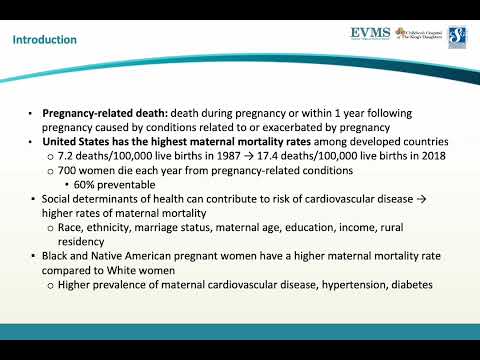 Thumbnail image of video presentation for Racial Disparities in Maternal Cardiovascular Disease