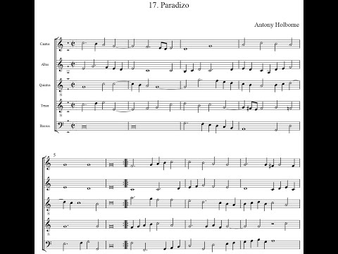 Antony Holborne - Paradizo. {w/ score.}