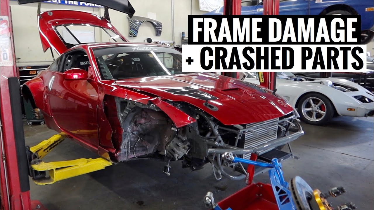 Here s ALL the Damage on my Crashed 350Z!