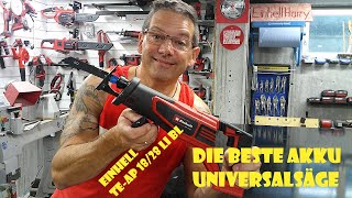 Die genialste Akku Universalsäge Säbelsäge Einhell TE-AP 18/28 Li BL Unboxing und erster Test