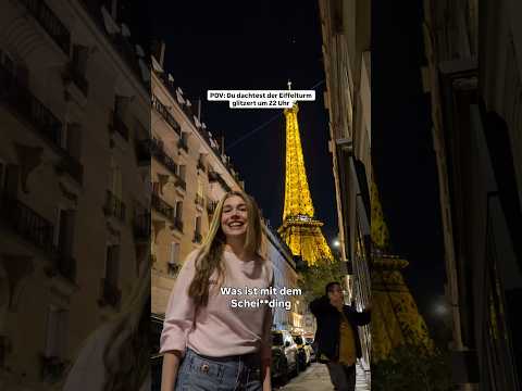 Der Eiffelturm ist kaputt 🤯 Wart ihr schon in Paris? 🇫🇷 ​⁠Dachte er glitzert.. @felix.klingler