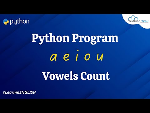 Python Program To Count The Vowels In Given String English
