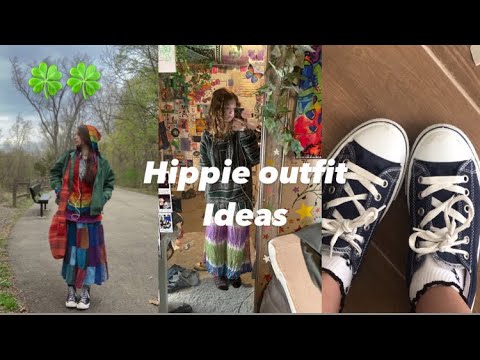 🍀 Hippie /Boho /Grunge Outfit Inspiration  Tik Tok Videos Compilation  🍀
