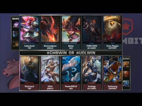 GMB vs UOL Game 1 Highlights - GAMBIT GAMING vs UNICORNS OF LOVE - Week 4 EU LCS SUMMER 2015