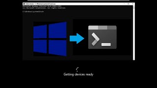 Installing Windows using CMD