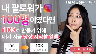 팔로워 100명에서 10K로 늘리려면? 내가 팔로워 100명이라면 이것부터 시작할거예요 / 퍼스널 브랜딩의 시작, 인스타그램 키우기