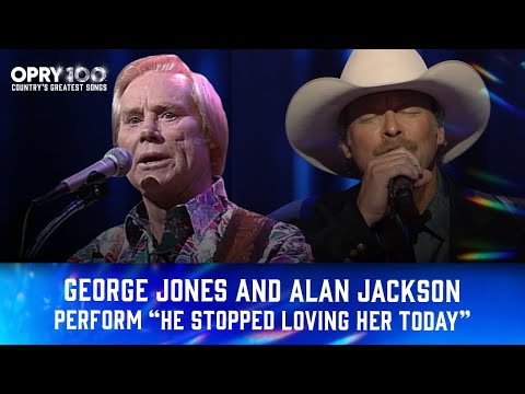 George Jones & Alan Jackson - "He Stopped Loving Her Today" | Opry 100: Country's Greatest Songs
