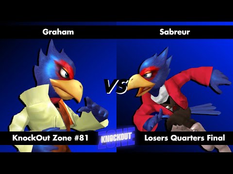 KnockOut Zone #81 - SSBM Losers Quarters Final - Graham (Falco) vs Sabreur (Falco)