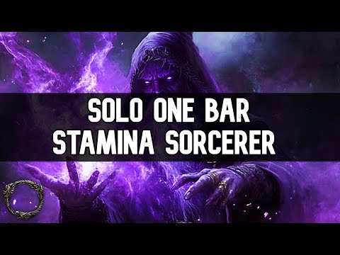 ESO - Solo One Bar Stam Sorc Build! | Update 48