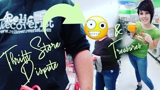 Thrift Store DISPUTE with a Crazy Lady! | Thrifting Goodwill for Resale Treasures