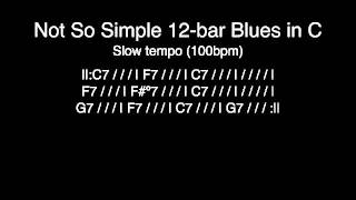 Not So Simple 12-bar Blues in C (100bpm)