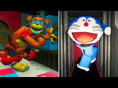 FREDDY vs DORAEMON Death Run Ending in Poppy Playtime Chapter 1 vs Chapter 2