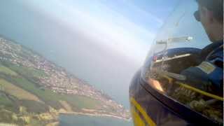 preview picture of video 'Ka-7 Glider flight over Bembridge, IOW (HD)'