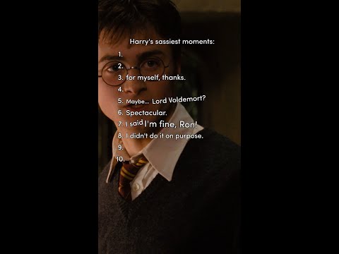 Ranking Harry's sassiest moments #HarryPotter
