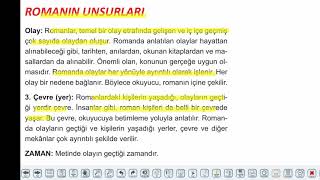 Eğitim Vadisi AYT Edebiyat 21.Föy Roman, Roman Unsurları ve Roman Türleri Konu Anlatım Videoları