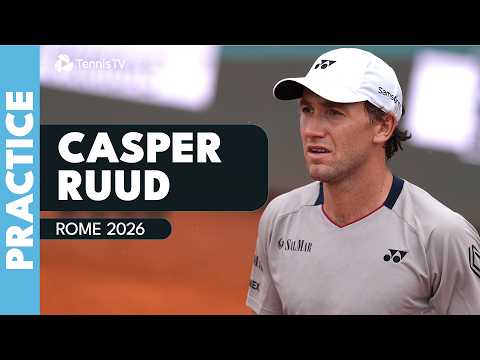 LIVE PRACTICE: Casper Ruud In Rome