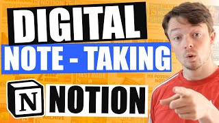 DIGITAL NOTE TAKING | Notion master notes database WALK-THROUGH