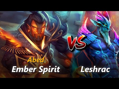 How to Ember Spirit mid vs Leshrac (feat. Abed) | First 10 minutes