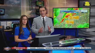 WTWO Chief Meteorologist Jesse Walker and Meteorologist Savanna Brito severe weather coverage