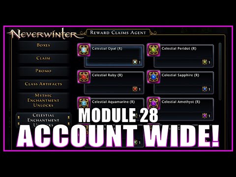 Account-Wide Celestial Enchantments System but a bit Tricky! (how it works) - Neverwinter Preview