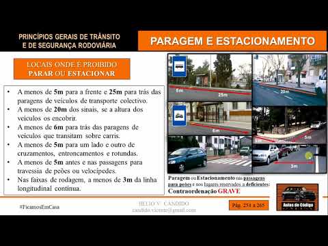 Paragem e Estacionamento - Aula de Código (completa) "resumo aos 27mn"