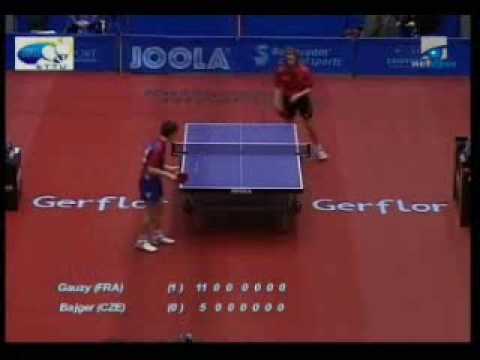 Simon Gauzy (FRA) vs Ondrej Bajger (CZE) part 1