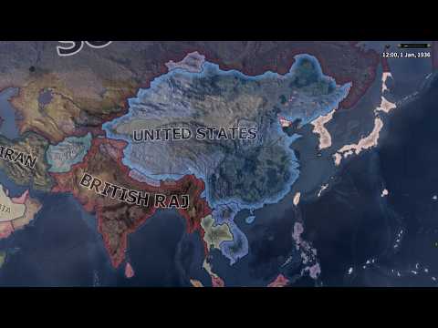 WHAT IF USA UNITED WITH CHINA IN WW2 / HOI4 TIMELAPSE