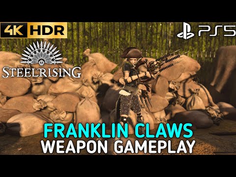 Steel Rising Franklin Claws Weapon Gameplay | Steelrising Closed Beta Playstation 5 Version Gameplay