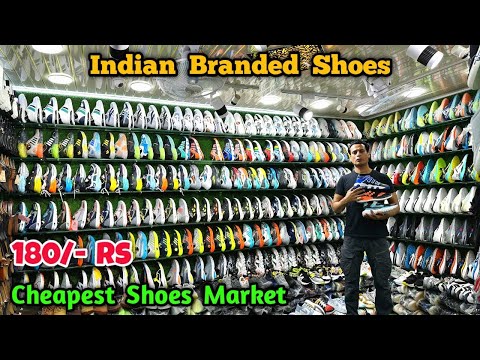 Indian Branded Shoes ₹180 | A1 Quality Shoes | Agra shoes Market | Wholesale shoes Market in delhi