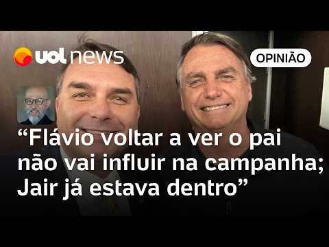 Flávio Bolsonaro ver o pai não vai influir na campanha; Jair já estava dentro da eleição | Josias