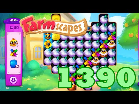 Farmscapes Level 1390 HD Gameplay Walkthrough | 3 - match game | android | ios | pc | GameGo Game