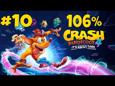 Let's play Crash Bandicoot 4 (PL) episode 10 Kręcioł - All Gems - Perfect Relic [106%]