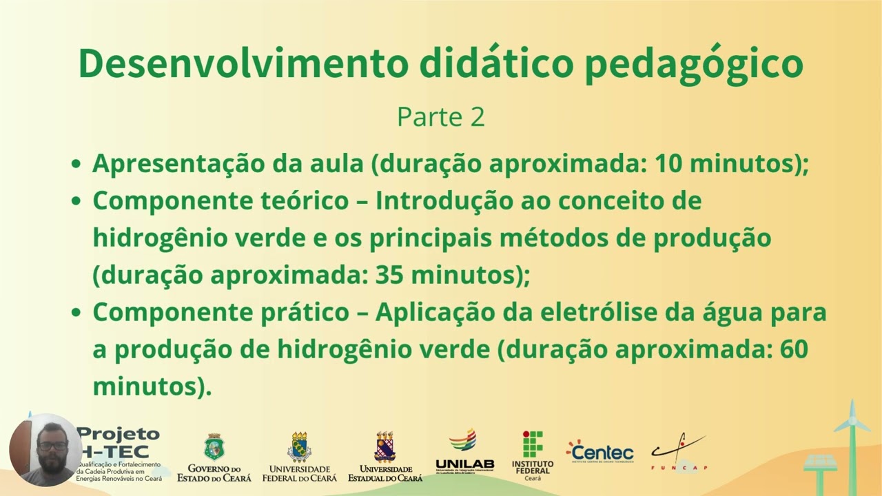 Hidrogênio Verde: Teoria e prática - Especialização em Energias Renováveis (H-TEC)