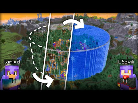 We Transformed The Overworld Into The Ocean in Survival Minecraft