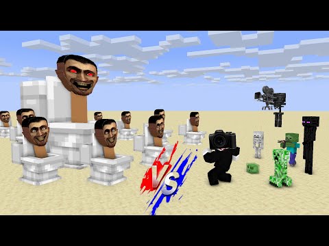 Monster School : SKIBIDI TOILET  VS. CAMERA HEAD & SPEAKER - Minecraft Animation