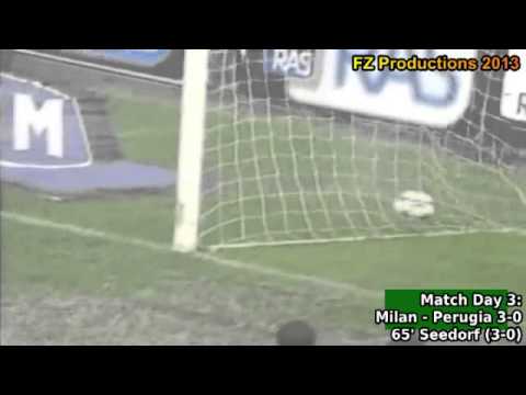 Serie A 2002-2003, day 3 Milan - Perugia 3-0 (Seedorf goal)