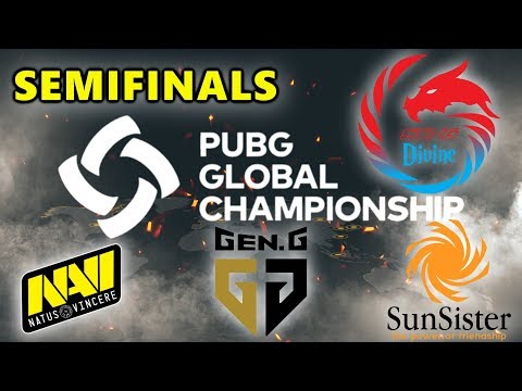 PUBG GLOBAL CHAMPIONSHIP - SEMIFINALS - Sting Divine Esports - Natus Vincere - Gen.G - SunSister
