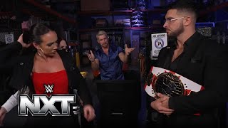 Joe Hendry Interrupts Chelsea Green and Ethan Page Backstage at NXT!