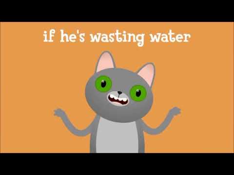 Cat Flushing a Toilet (slowed down)
