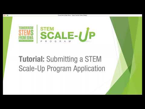 2022-23 STEM Scale-Up Application Tutorial