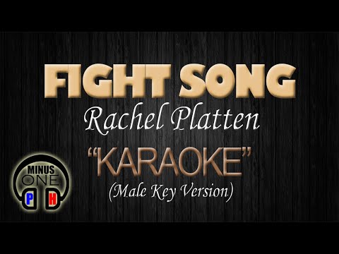 FIGHT SONG - Rachel Platten (KARAOKE) Male Key